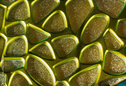 Abstract background of vintage gold ornament, gold embossing