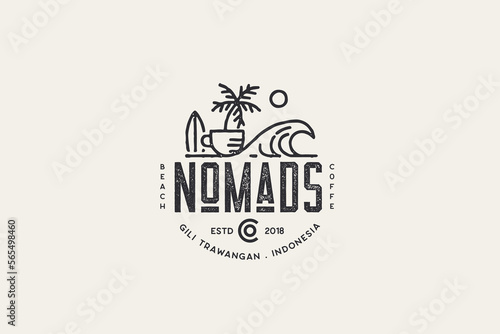 Nomads Logo Restaurant Beach Theme photo