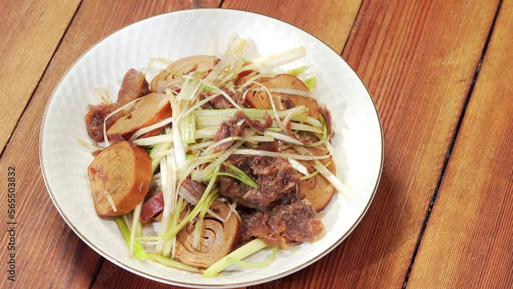 Braised Vegetarian Chicken with Northeast China's Special Cold Dish