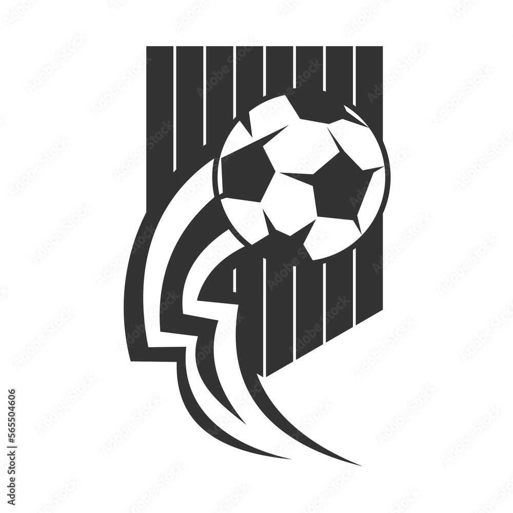 Fototapeta premium soccer football logo template Icon Illustration Brand Identity.Isolated and flat illustration. Vector graphic