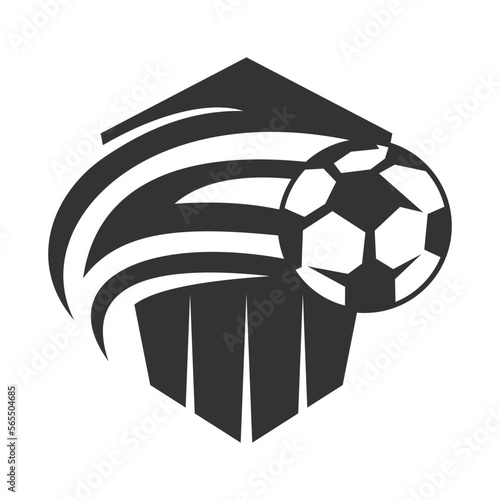 soccer football logo template Icon Illustration Brand Identity.Isolated and flat illustration. Vector graphic