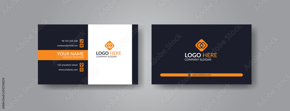 modern business card template design. Simple creative visiting card