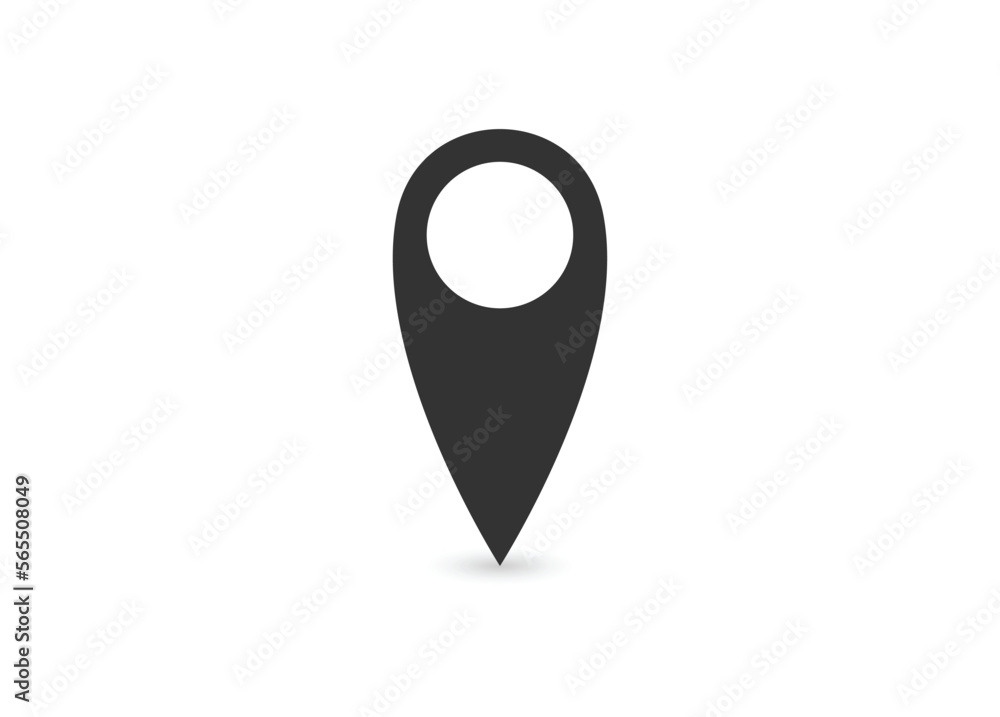 Location symbol - vector. Pin icon in flat style. Pointer icon isolated. gps icon. Location symbol - vector. Pin icon in flat style. Pointer icon isolated. gps icon.