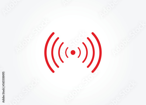 Live icon on white background. Live stream, video, news symbol. Social media template. Broadcasting, online stream logo.