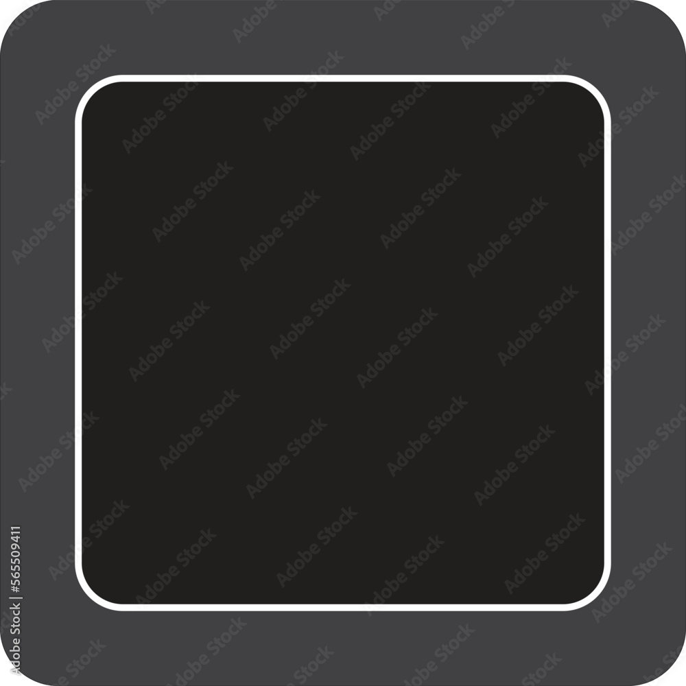 One Keyboard key icon. One Black Keyboard Key sign. flat style. One Keyboard key icon. One Black Keyboard Key sign. flat style.