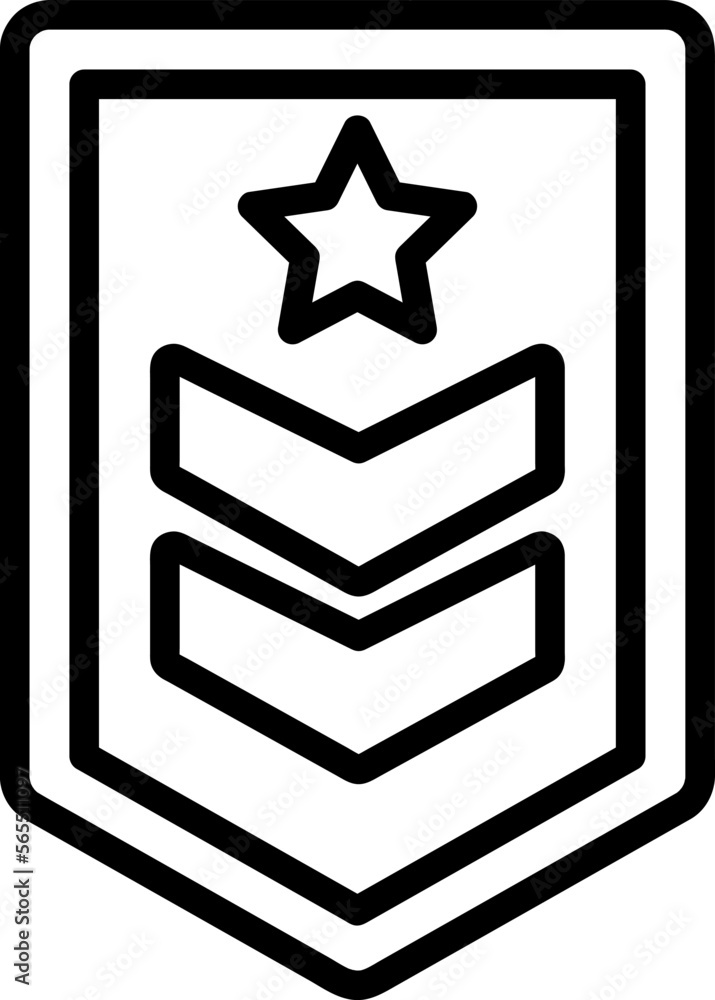 Rank icon vector trendy style illustration on white background