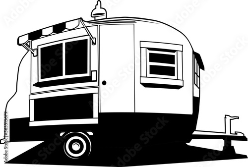 caravan design brand icon illustration vector