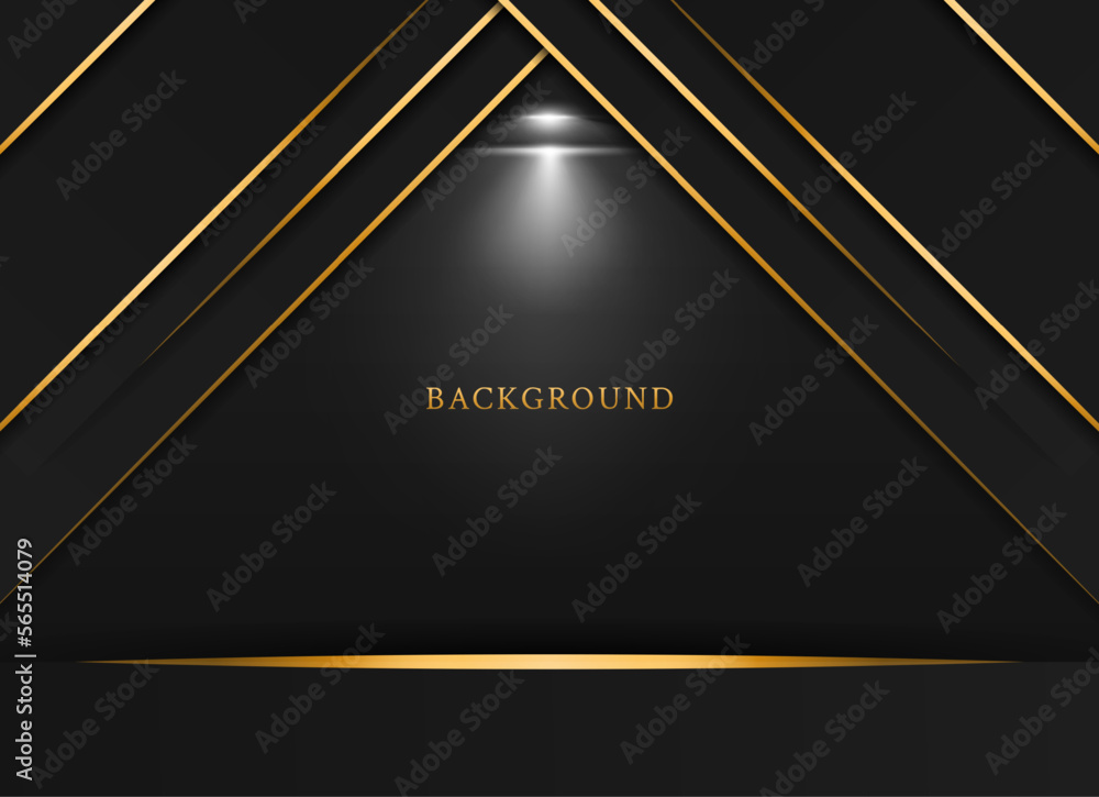 Black and gold glowing lights background Black and gold glowing lights background