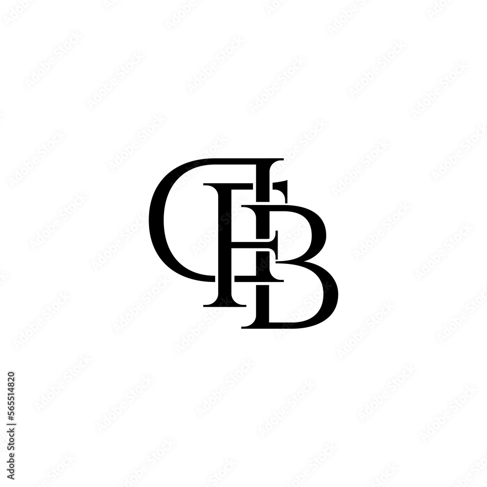 dfb initial letter monogram logo design dfb initial letter monogram logo design