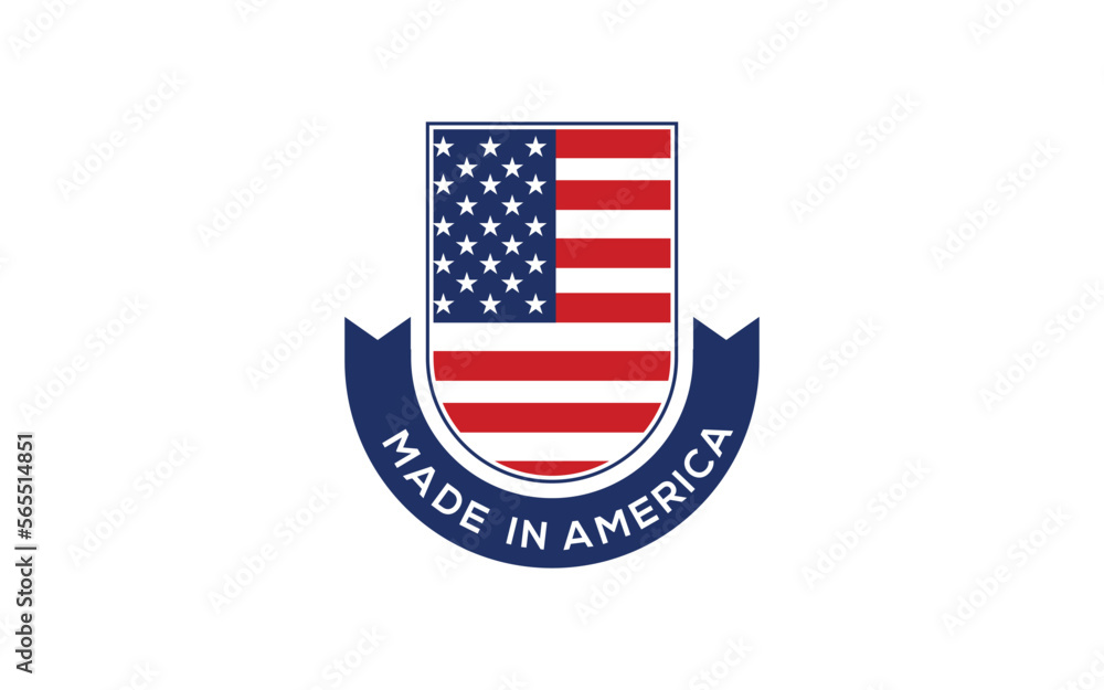 MADE IN AMERICA LOGO DESIGN VECTOR ILLUSTRATION. MADE IN AMERICA LOGO DESIGN VECTOR ILLUSTRATION.