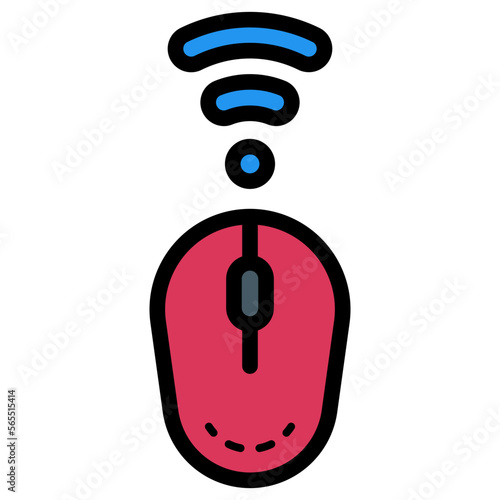 wireless computer mouse illustration