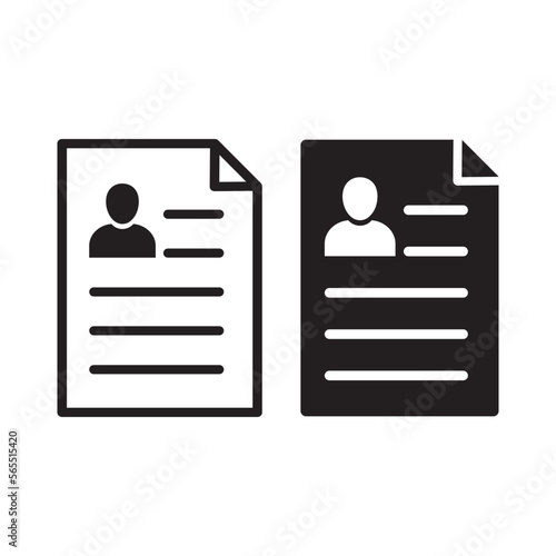 job application resume icon vector for websites