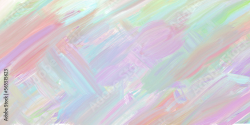 Abstract Colorful Brush Strokes Backgrond