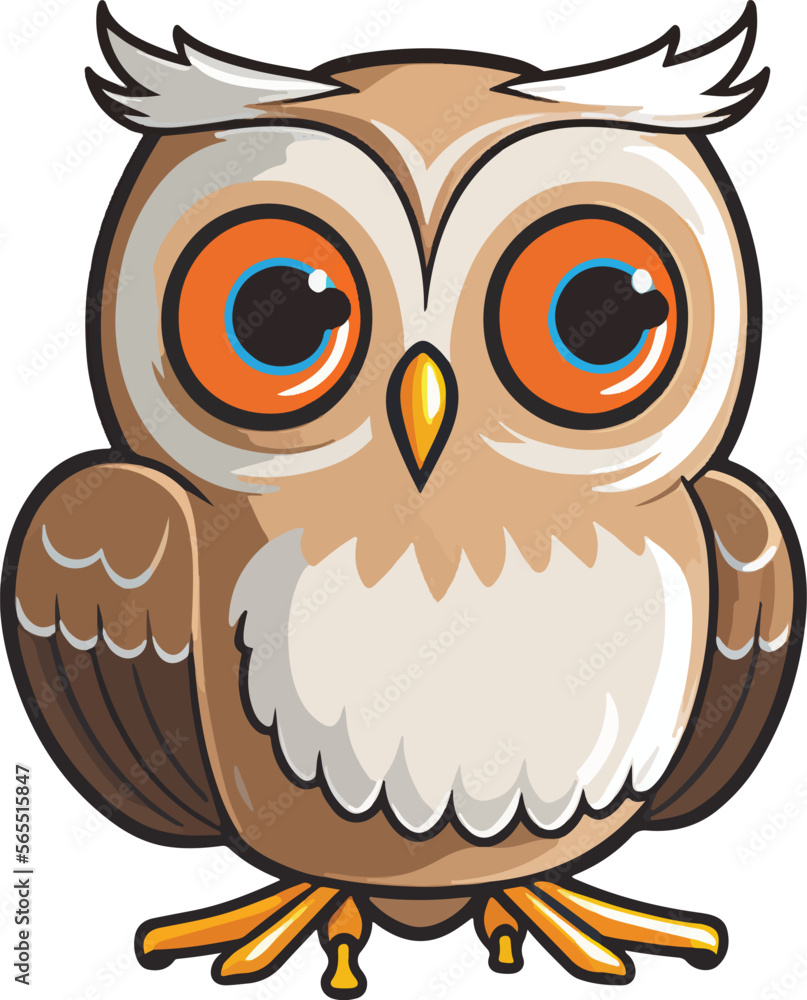Owl Cartoon Vector Owl Cartoon Vector