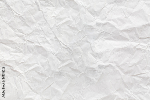 Old white wrinkled paper for background, Texture paper for design or add text message.