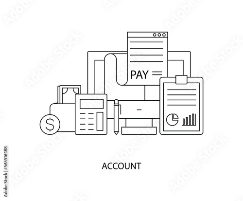 Accounting icon vector design