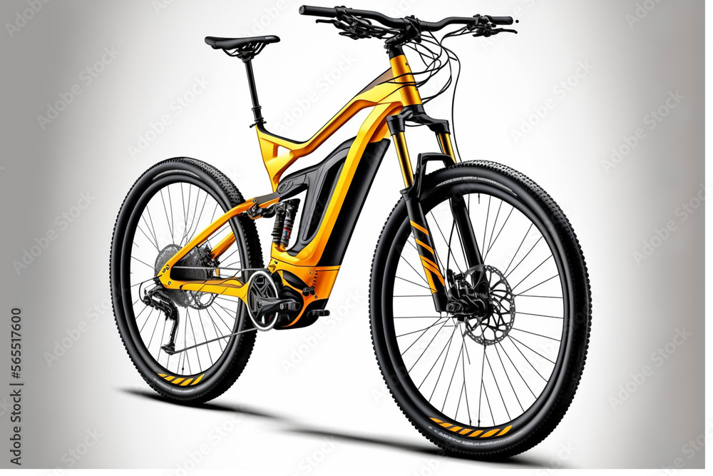 Fototapeta premium Electric bicycle (AI Generated)