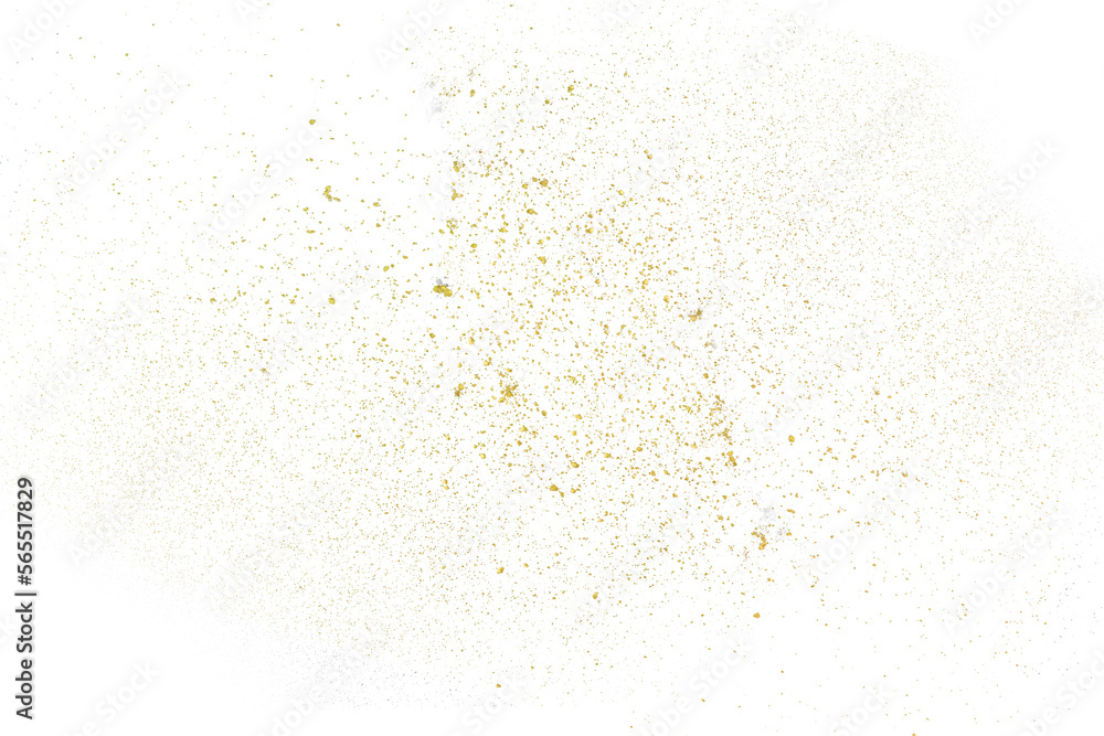 Freeze motion of Golden powder explosion