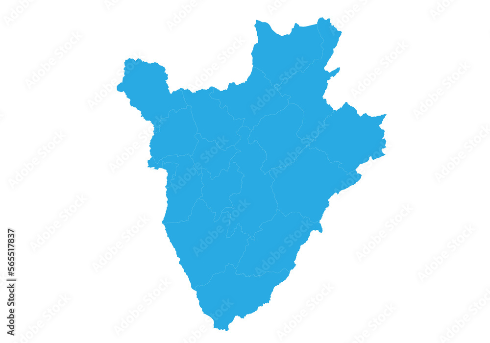 burundi map. High detailed blue map of burundi on PNG transparent background. burundi map. High detailed blue map of burundi on PNG transparent background.