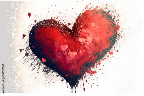 A Beautiful Valentine heart (AI Generated) photo