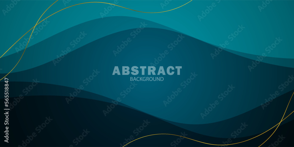 abstract background dark green turquoise wave design vector for banner cover book flayer and other element graphic design.Eps10 vector abstract background dark green turquoise wave design vector for banner cover book flayer and other element graphic design.Eps10 vector