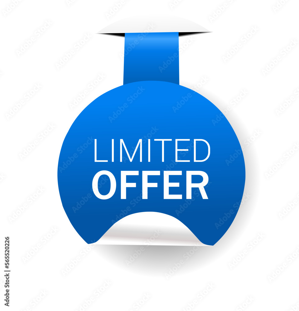 Limited offer ribbon banner. Last offer banner for sale promotion. Special offer badge icon. Sale banner and discount tag design. Vector illustration. Limited offer ribbon banner. Last offer banner for sale promotion. Special offer badge icon. Sale banner and discount tag design. Vector illustration.