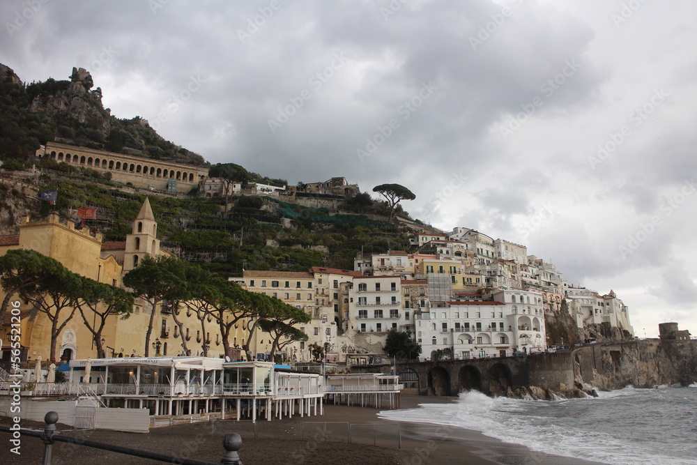 View of Amalfi coast in Italy