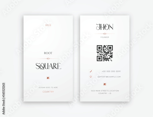 Verial Business Card Editable Template