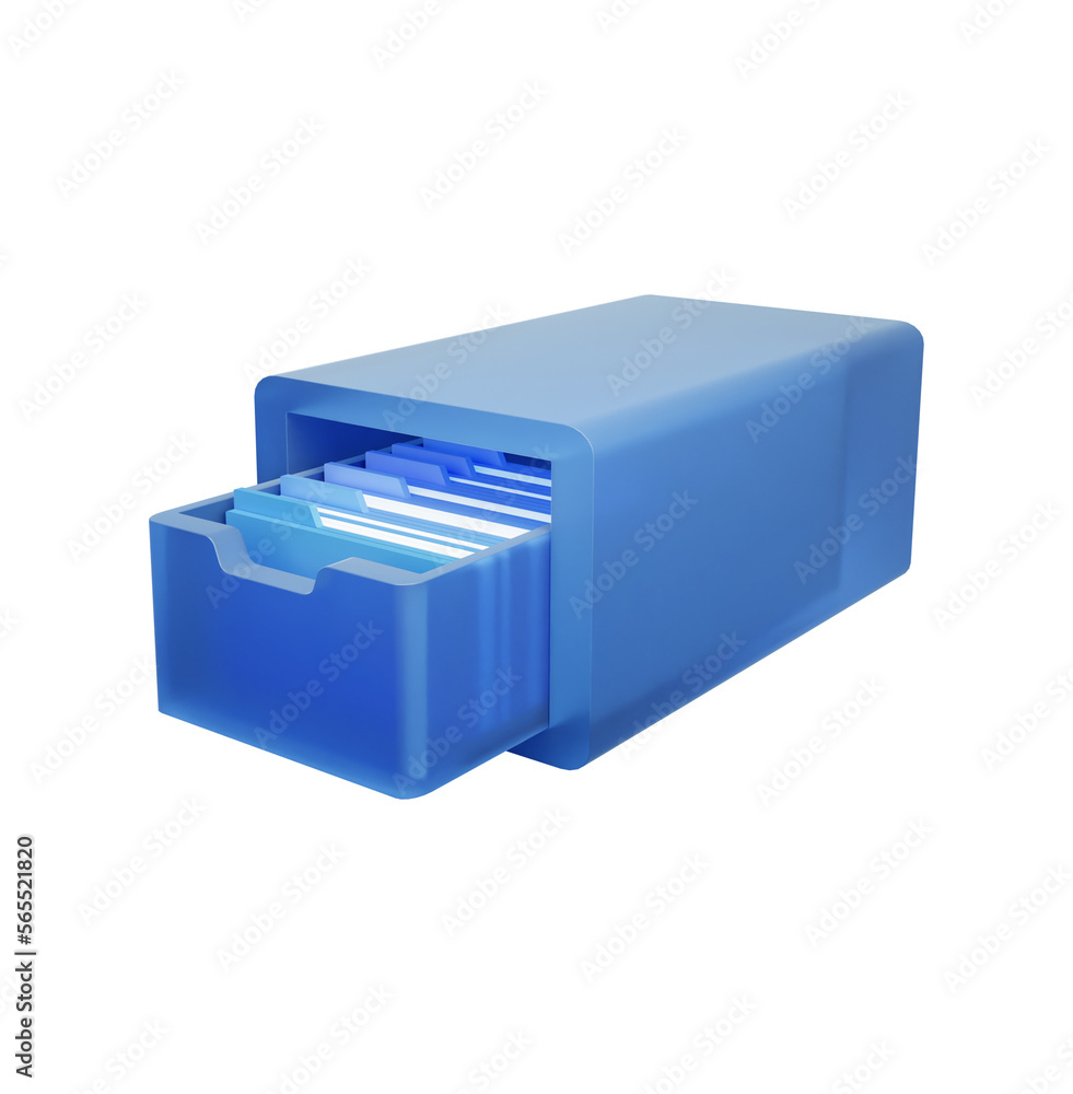 open files document in box 3d rendering illustration open files document in box 3d rendering illustration