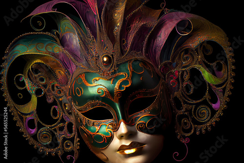 mardi gras carnival mask © rufous