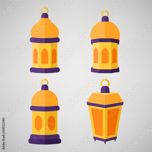 Illustration of Flat Islamic Lantern collection