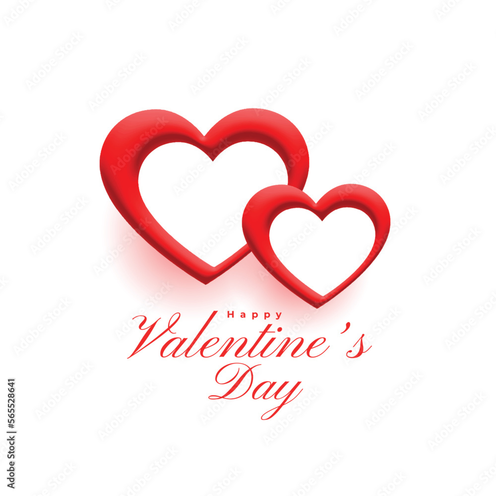 happy valentine's day romantic card with couple heart design happy valentine's day romantic card with couple heart design