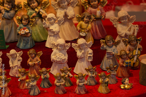 Decorations for Christmas holiday. Angels and other toys © Kateryna
