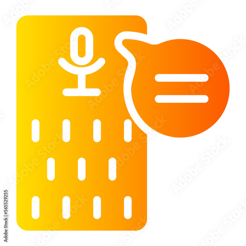 voice assistant gradient icon