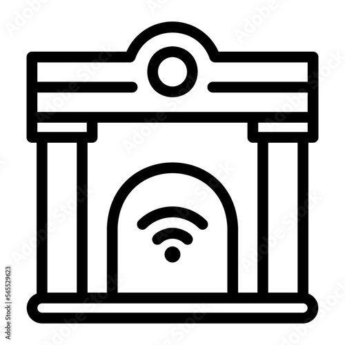 chimney line icon