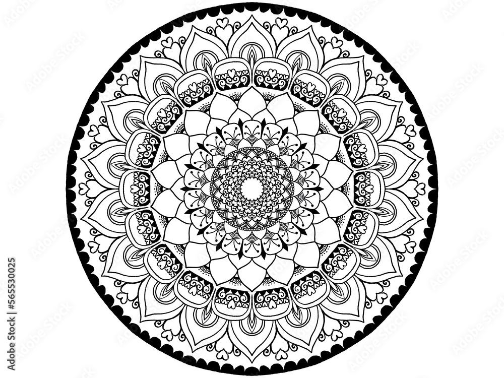 Mandala's Hand-drawn, intricate and detailed 