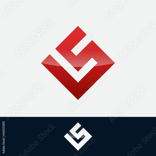 Letter L and S logo template is easy to create and suitable for companies in vector eps format