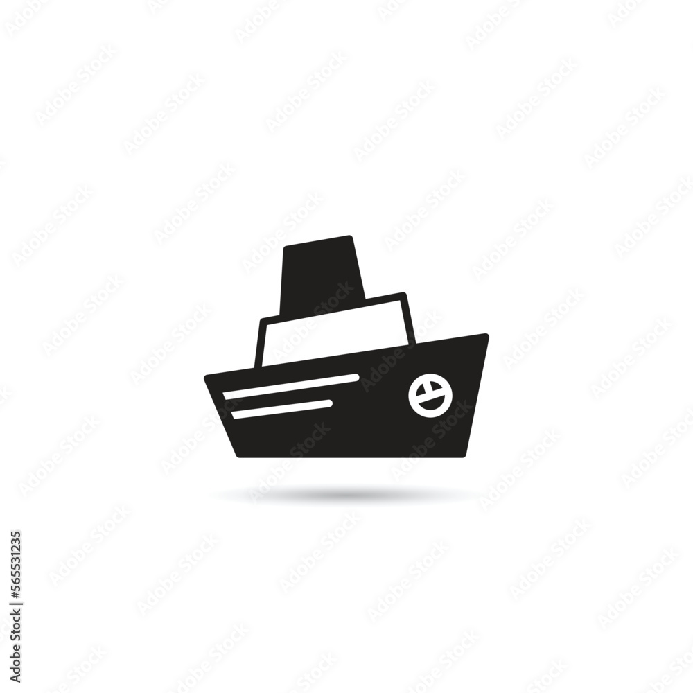 ship icon on white background vector illustration ship icon on white background vector illustration