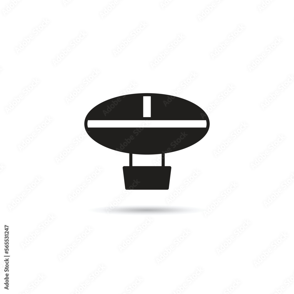 airship icon on white background vector illustration airship icon on white background vector illustration