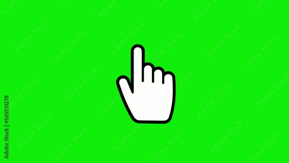 cursor button click motion recording, green screen. cursor button click motion recording, green screen.