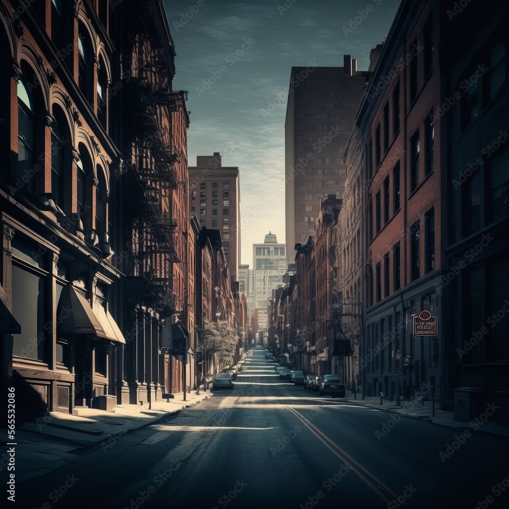 City Street Photograph (generative AI)