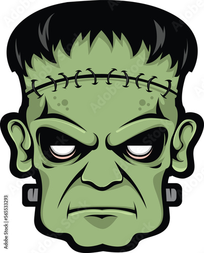  illustration vector graphic of frankensteinhead mascot good for logo sport ,t-shirt ,logo