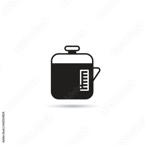 rice cooker icon on white background