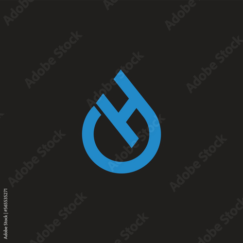 letter ch fresh pure symbol logo vector photo