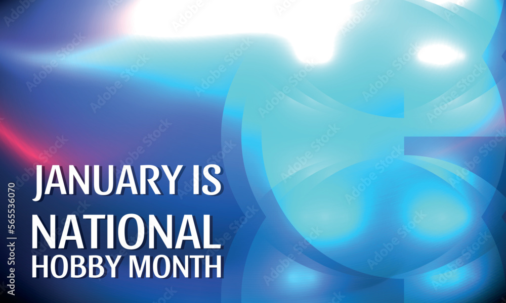 National Hobby Month. Design suitable for greeting card poster and banner National Hobby Month. Design suitable for greeting card poster and banner