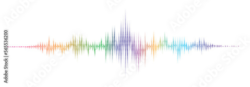 equalizer wave on black background	