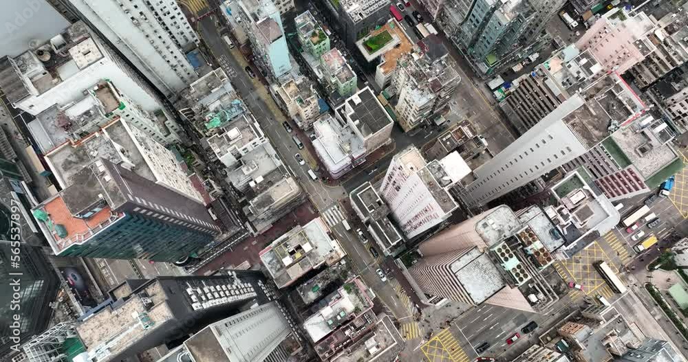 Top view of Hong Kong city Top view of Hong Kong city