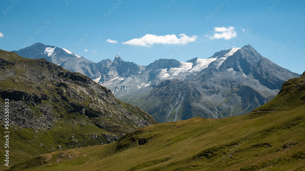 View of La Vanoise summit, French Alps View of La Vanoise summit, French Alps