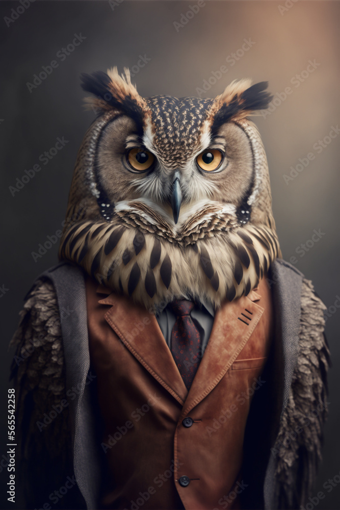 brown owl portrait brown owl portrait
