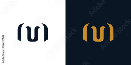 Unique and modern letter M initials logo design